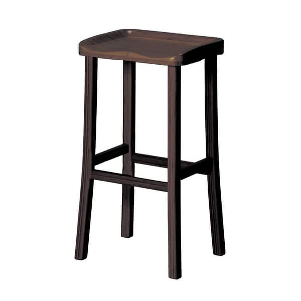 Greenington TULIP Bar Height Stool, Black Walnut (Set of 2) Greenington TULIP Bar Height Stool, Black Walnut (Set of 2)