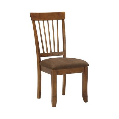 Berringer Casual Dining Upholstered Side Chair , Rustic Brown - Standard