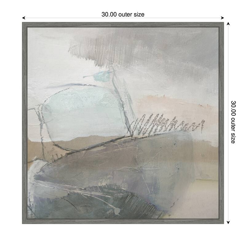 Kate and Laurel NC Wild Abstract by Nikki Chu Framed Canvas Wall Art Print