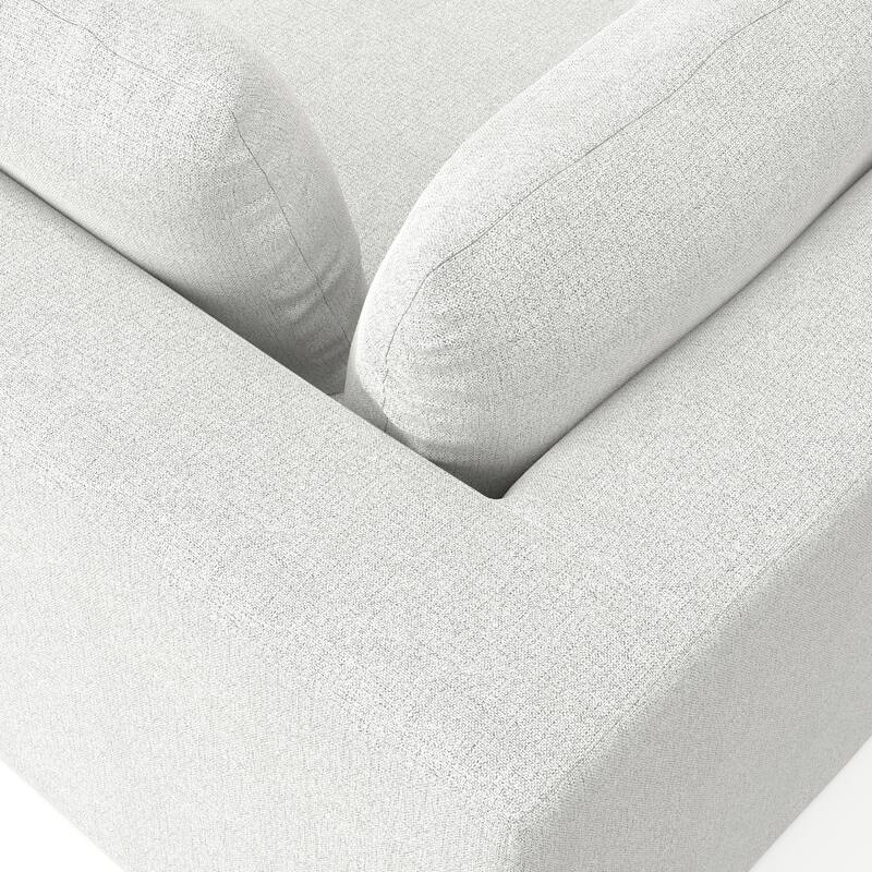 WyndenHall Marlee Right-Arm Sofa Module in Velvety Chenille Performance Fabric