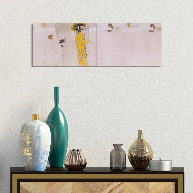 iCanvas "The Beethoven Frieze (The Hostile Forces)" by Gustav Klimt Canvas Print - 12x36x1.5
