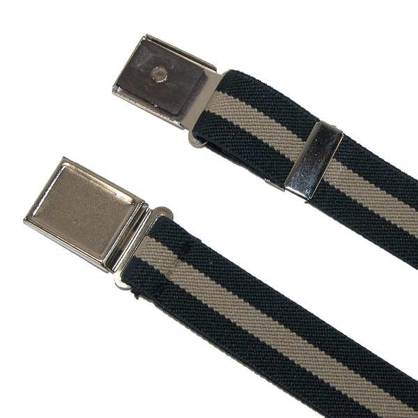 CTM/® Kids Elastic Adjustable Belt with Magnetic Buckle Black//Navy//Khaki Pack of 3 Colors