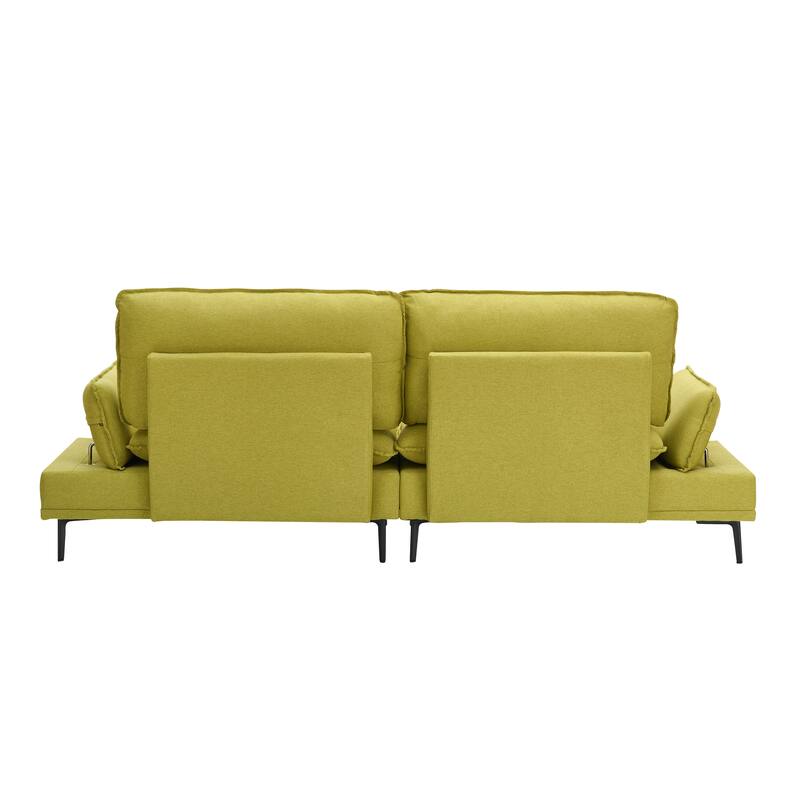 89-inch Polyester Blend Green Sofa for Apartments, Living Rooms and Offices