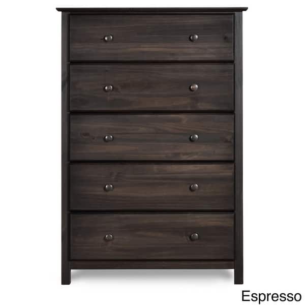Grain Wood Furniture Shaker 5 Drawer Solid Chest Grain Wood Furniture Shaker 5 Drawer