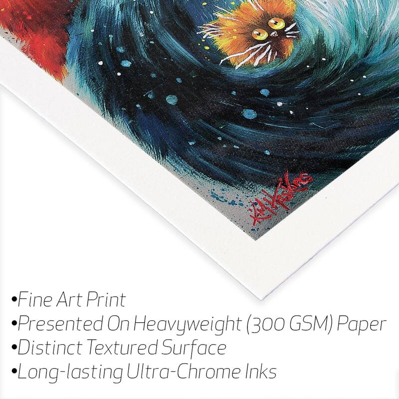 Purrenting Fine Art Paper Print by Kim Haskins - Multi - 24x24