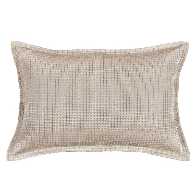 HiEnd Accents Sydney Champagne Jacquard Lumbar Pillow, 16x 24, , 1PC