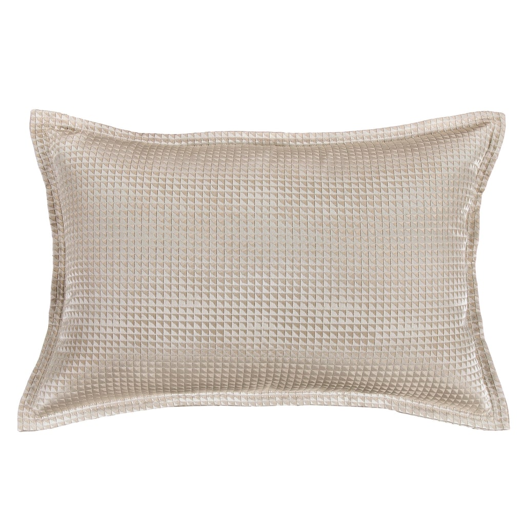 HiEnd Accents Sydney Champagne Jacquard Lumbar Pillow, 16x 24, , 1PC