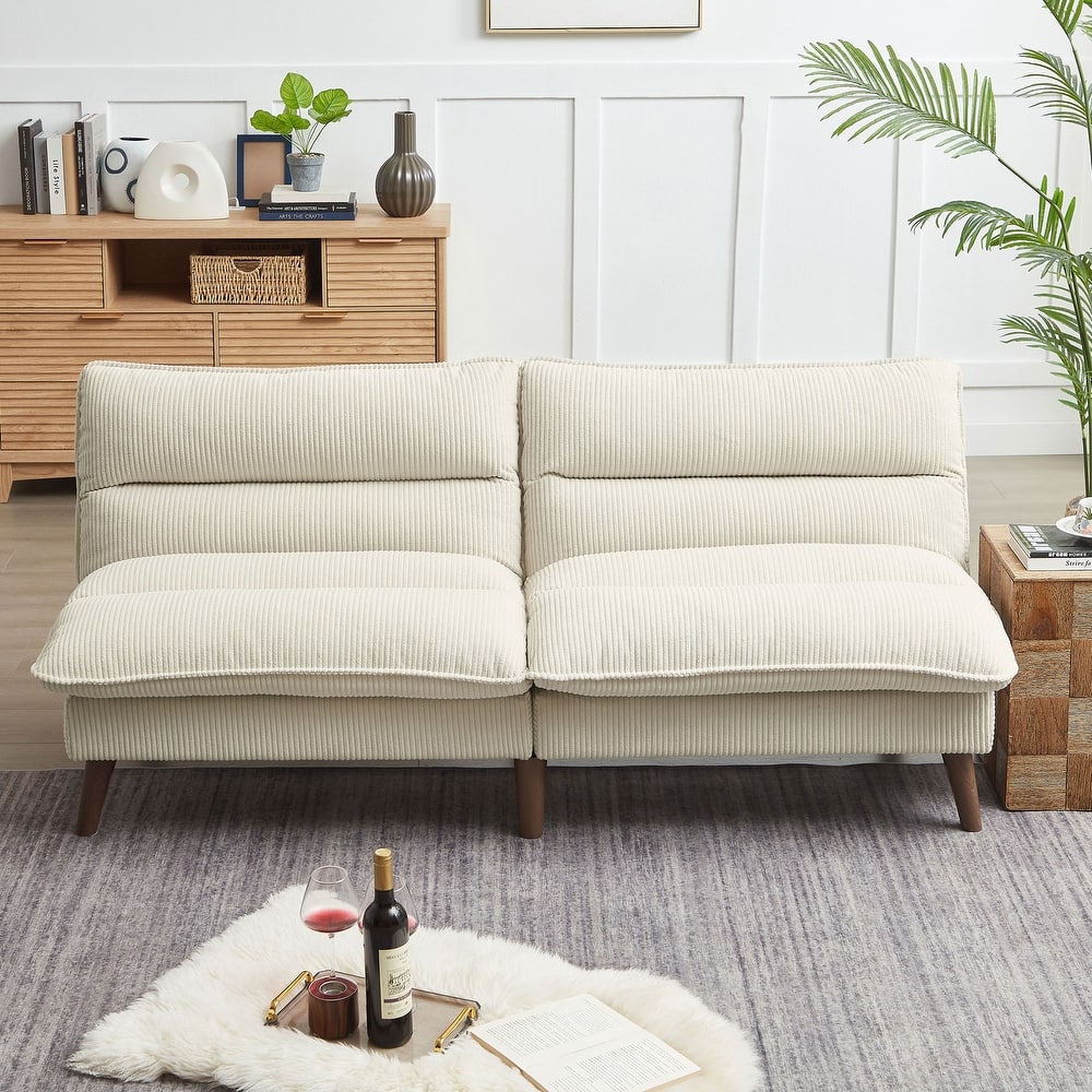 72.4" Armless Futon Sofa Bed