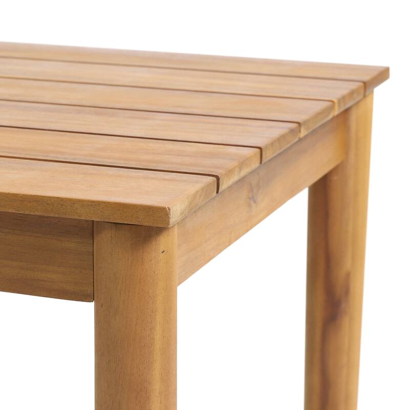 Magnolia Outdoor Acacia Wood Side Table by Christopher Knight Home - 20.00" W x 20.00" D x 18.25" H