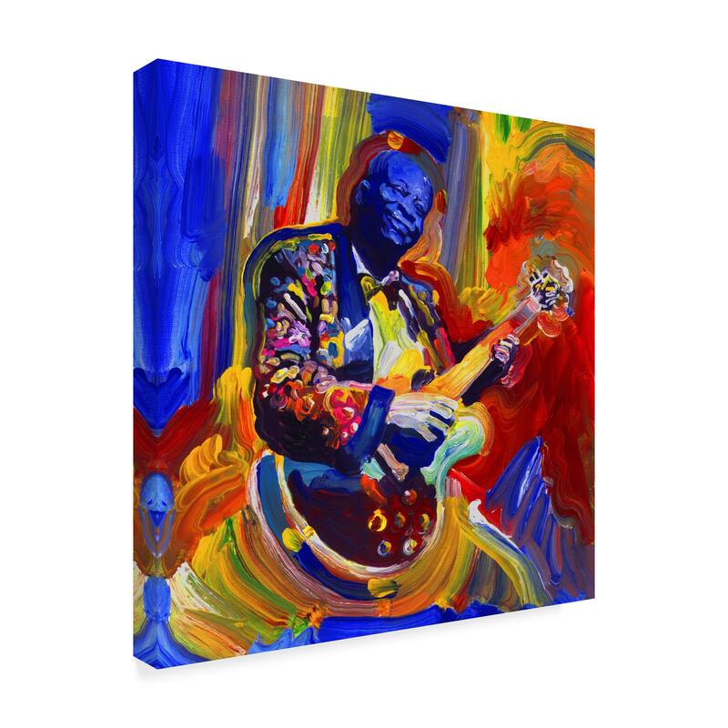 Howie Green 'Bb King Portrait' Canvas Art