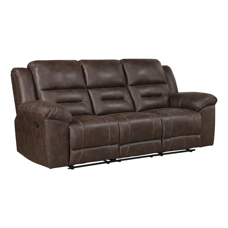 Fremont & Park Alonzo Polished Microfiber 3-Piece Manual Reclining Sofa Set
