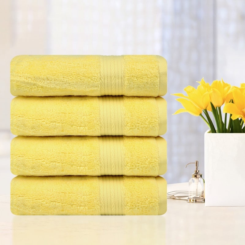 Heavy Towel Pale squiggly Yellow