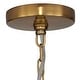 preview thumbnail 8 of 6, Uttermost Lemont Hammered Brass 1 Light Pendant - N/A
