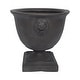 preview thumbnail 13 of 15, Simba Roman Lionhead Accents Chalice Lightweight Concrete Garden Urn Planter by Christopher Knight Home