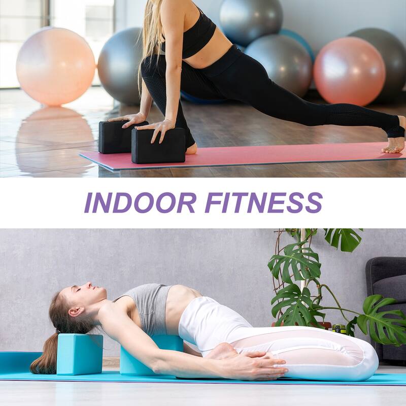 9Pcs Yoga Blocks EVA Foam Non-Slip High-Density Dance Bricks Bulk 9 Colors