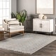 preview thumbnail 1 of 7, Nuloom Geometric Ivory Flatweave Sparkling Cotton Fringe Area Rug 4' x 6' - Ivory - Rectangle