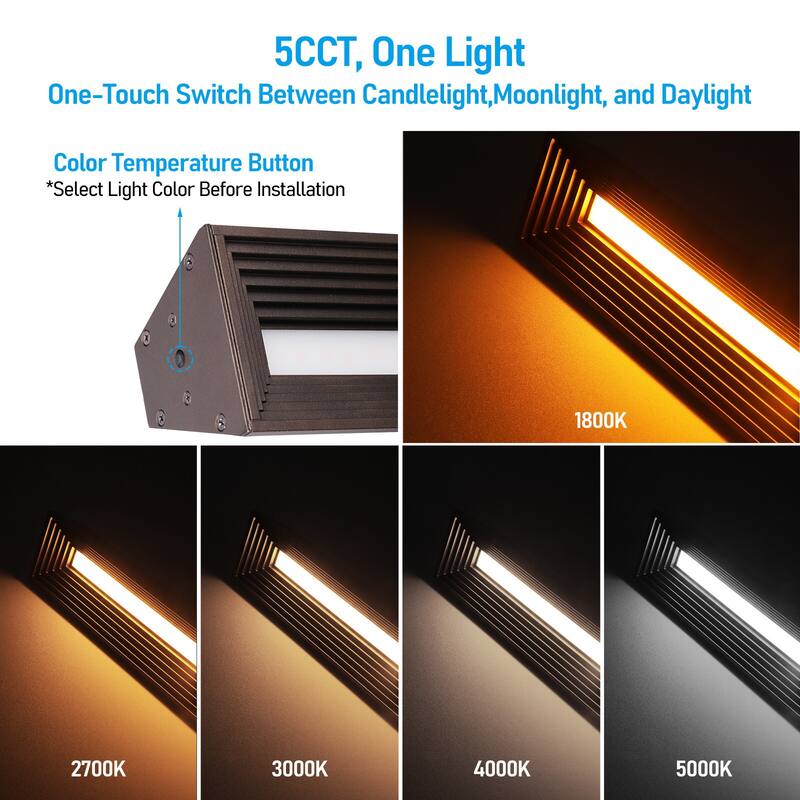 5CCT Low Voltage LED Path Lights, 7W 12-24V Landscape Lighting
