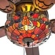 preview thumbnail 7 of 9, Copper Grove Guasipati 52-inch Tiffany-style Magna Carta Ceiling Fan - 52"L x 52"W x 16.5