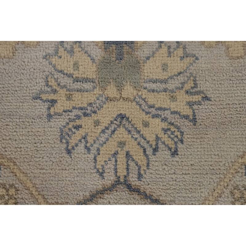 Gray Oushak Indian Large Area Rug Handmade Wool Carpet - 9'11"x 13'9"