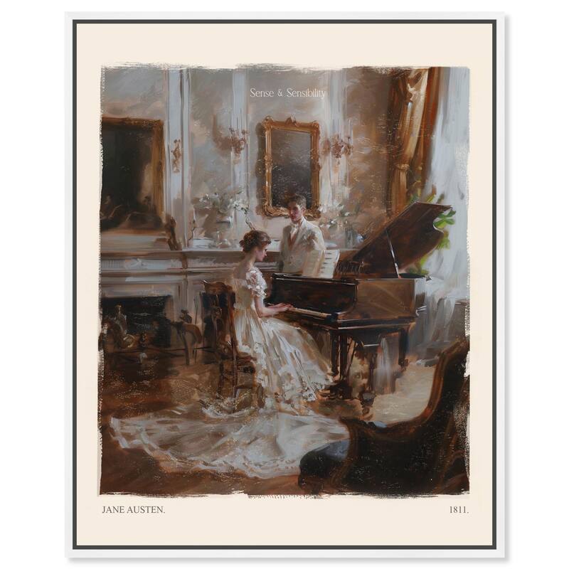 Sense and Sensibility Scene Canvas by Art Remedy - 30" x 36" - White