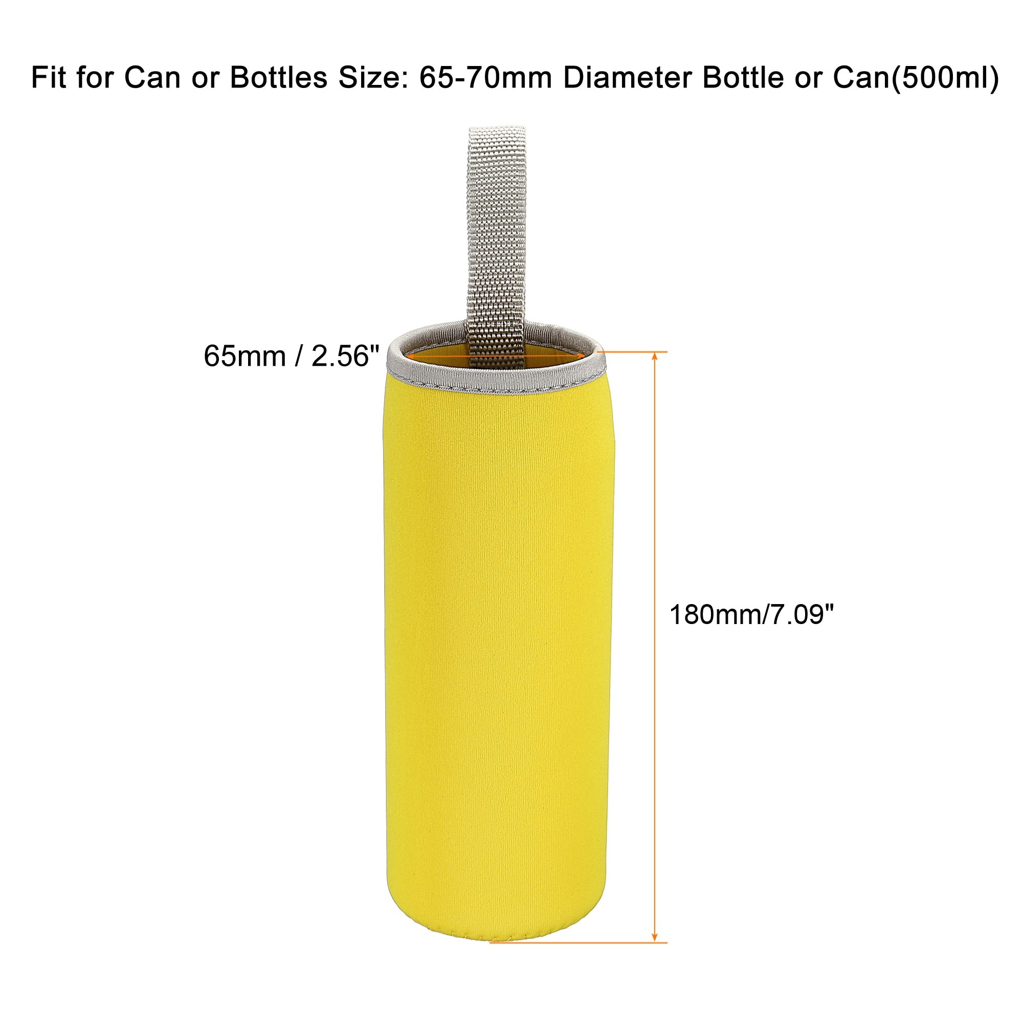 Water Bottle Sleeve Neoprene Carrier Insulated Non Slip Protective Glass Bottles Cover with Strap for Cool or Hot Drinks