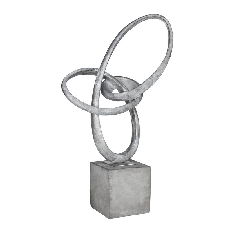 Elk Home Cobey Silver Composite 17 Inch Wide Sculpture