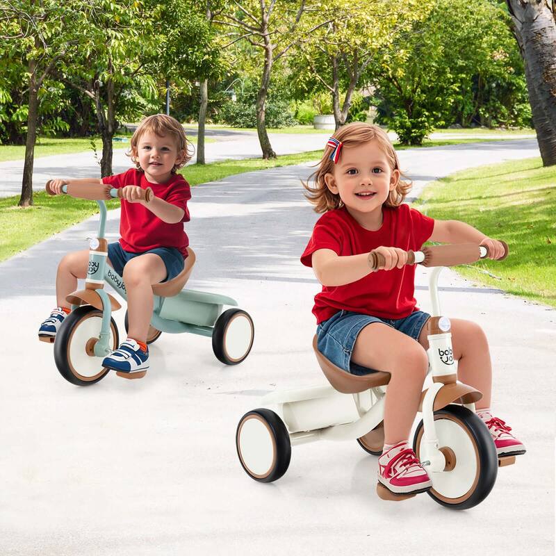 Babyjoy Kids Tricycle Toddler Trike with Adjustable Seat & Storage - See Details