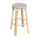 Option Gray/White Dot / Natural Rattan Frame