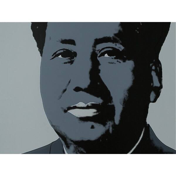 Shop Mao Zedong Grey By Andy Warhol Art Print Overstock