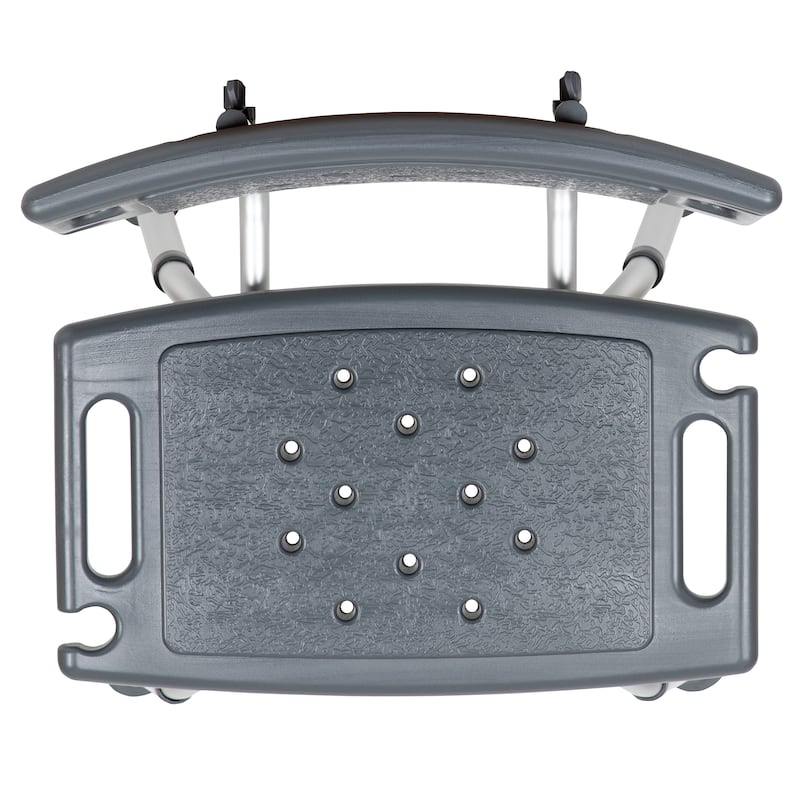 Tool-Free 300 Lb. Capacity, Adjustable Teal Bath & Shower Chair with Large Back