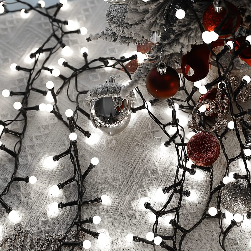 32.8/65.6FT Outdoor LED Pulg In 300/550-Bulb Mini String Lights