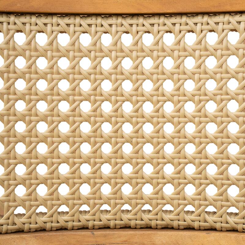 Christopher Knight Home - Harborwind Outdoor Acacia Wood 5-Piece Dining Set with Wicker Chairs