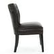 preview thumbnail 4 of 7, Jackie Contemporary Bonded Leather Dining Chair with Nailhead Trim by Christopher Knight Home