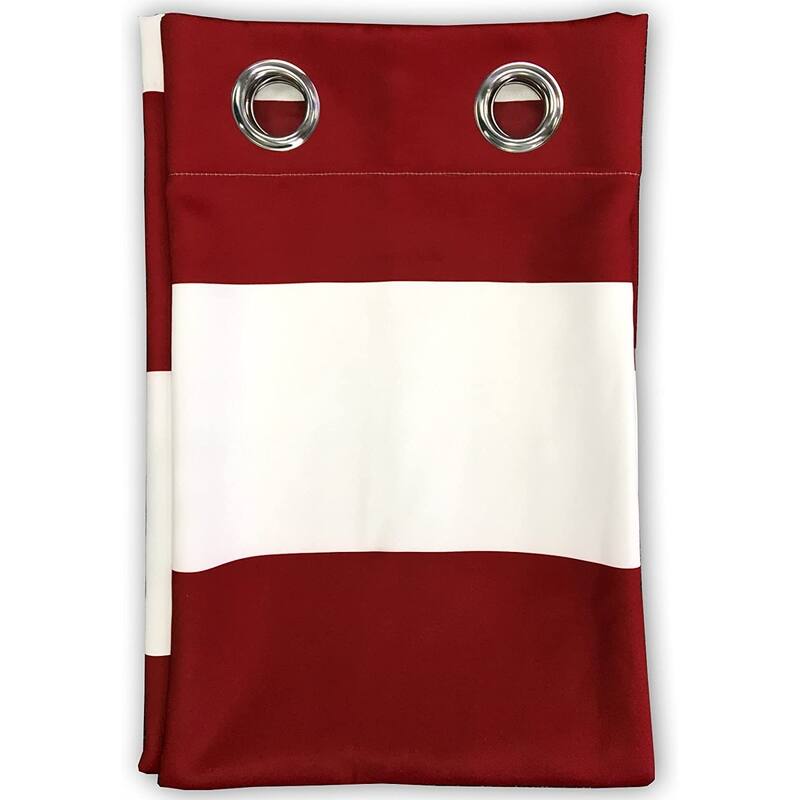 DriftAway Mia Woven Stripe 100% Blackout Thermal Insulated Window Curtain