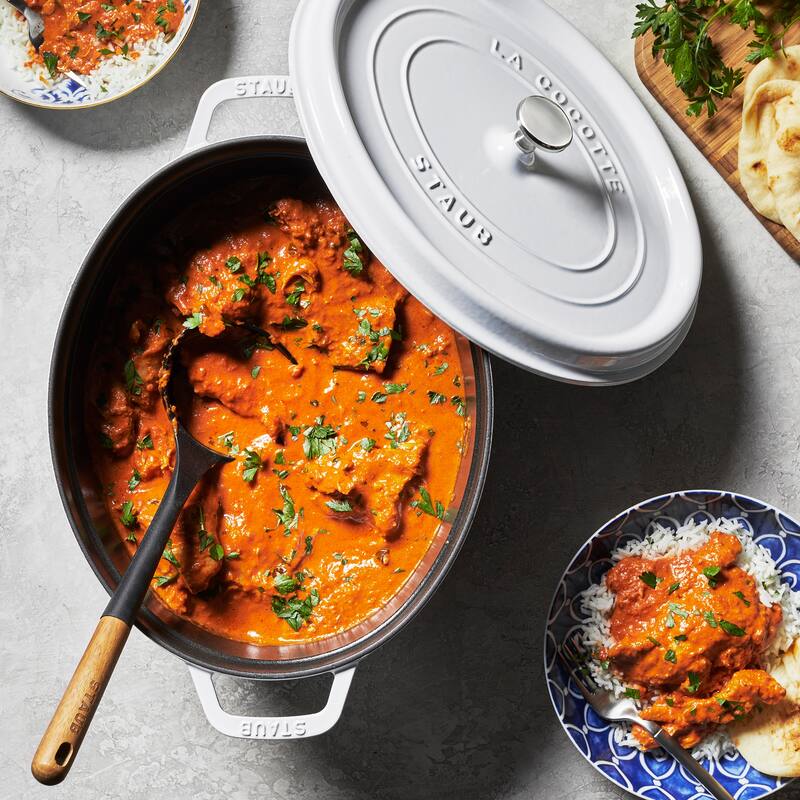 STAUB Cast Iron Oval Cocotte, Dutch Oven, 5.75-quart, serves 5-6, Made in France - 5.75-qt
