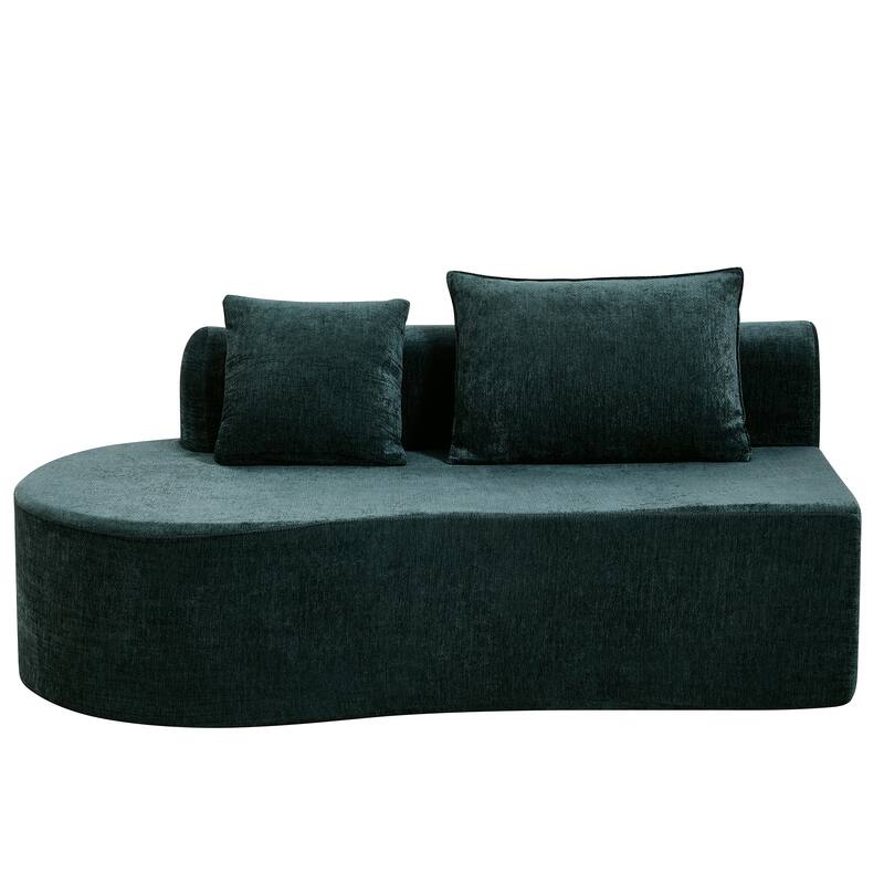 Christopher Knight Home - Curved Modular 138.6" Upholstered Sectional Sofa