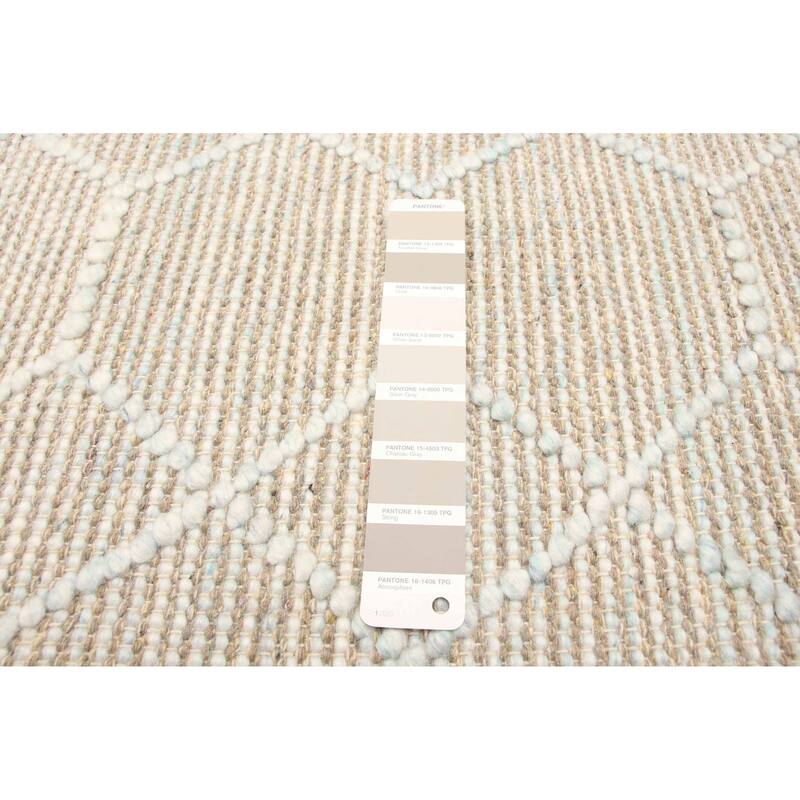 ECARPETGALLERY Braid weave Sienna Grey Wool Rug - 5'0 x 7'4