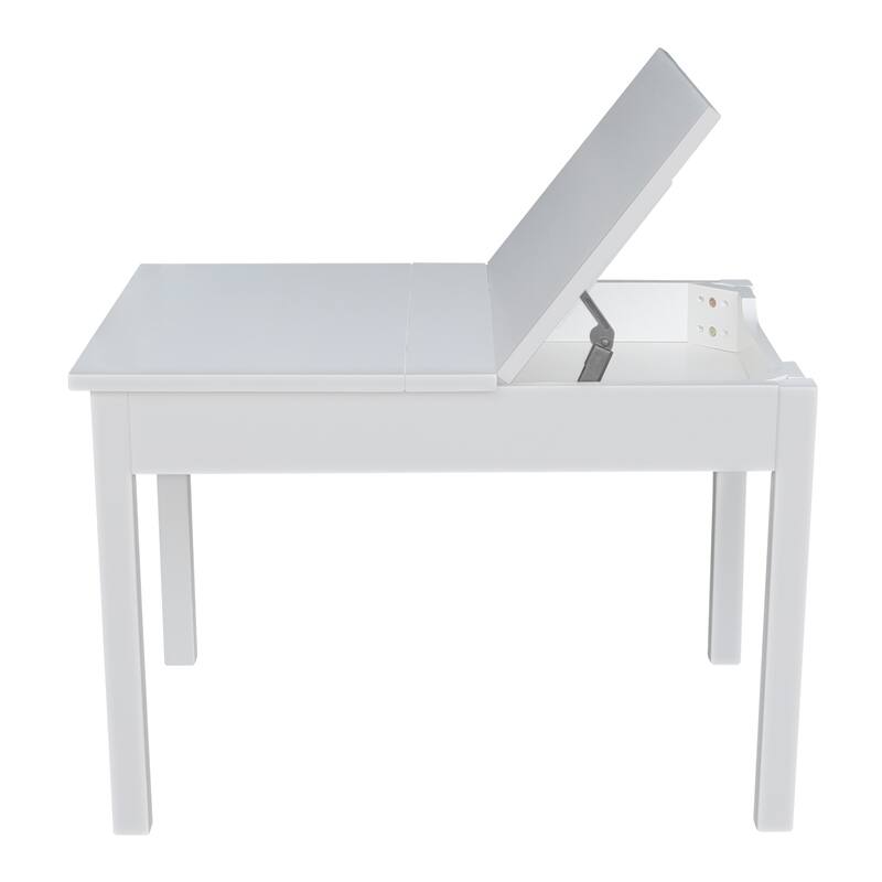 Kids Table with Lift Up Top and 2 San Remo Juvenile Chairs - 3 Piece Set