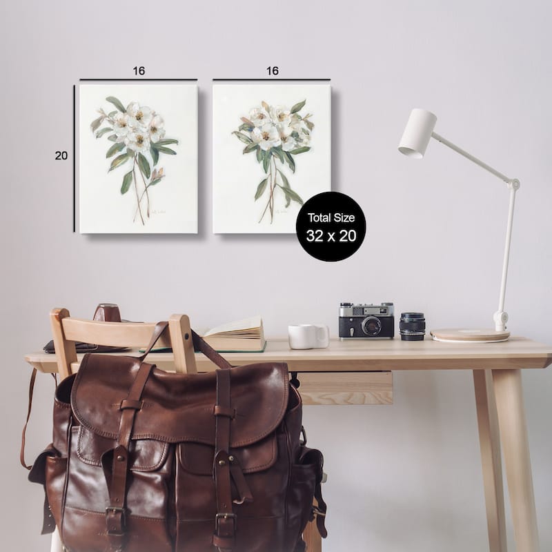 Stupell Wild Spring Flower Bundles Canvas Wall Art Design By Sally Swatland (Set of 2)