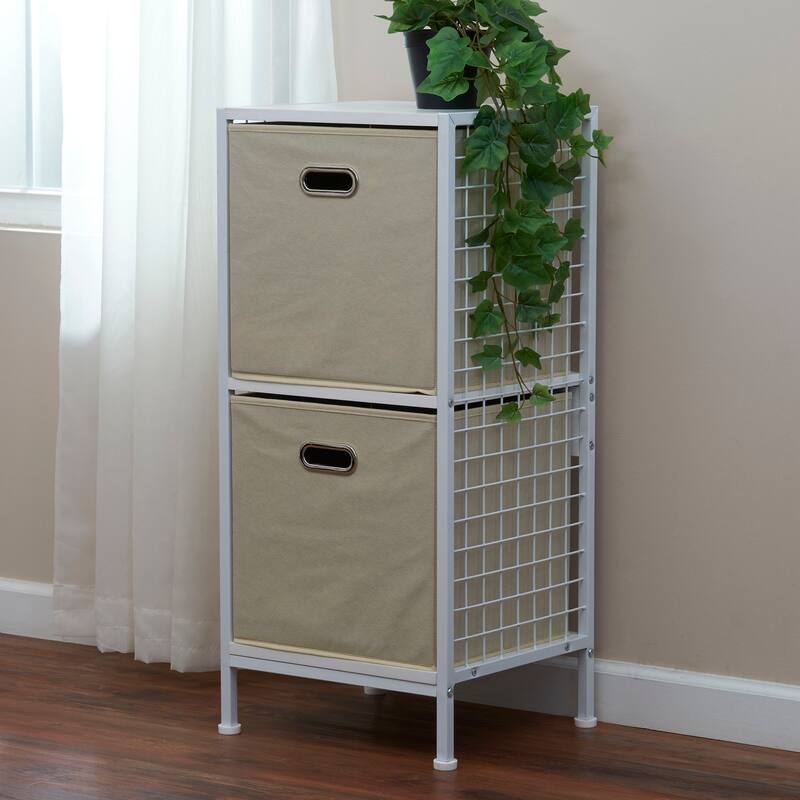 Household Essentials Fabric Storage Bins, Set of 2