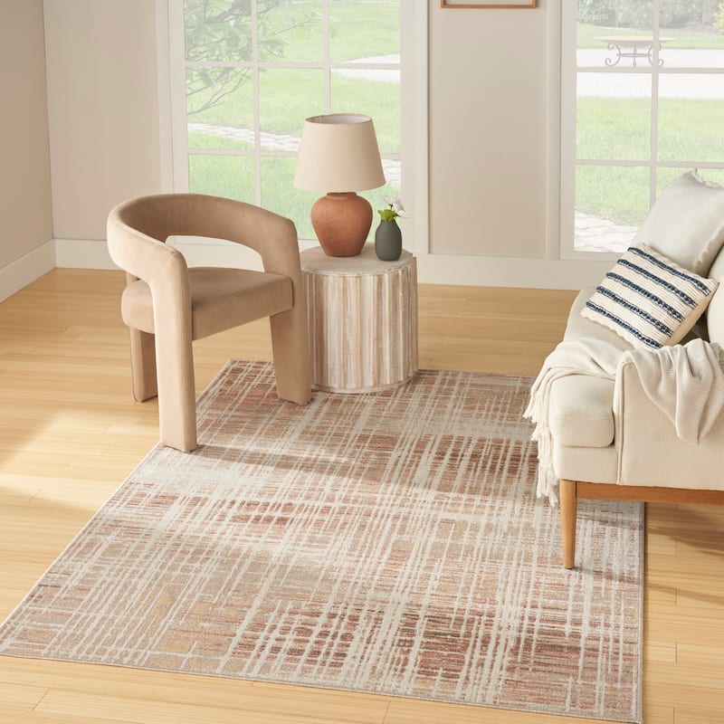 Nourison Washable Decor Indoor only Machine Washable Abstract Area Rug