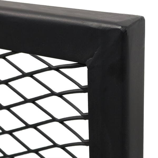 Shop Sunnydaze X Marks Square Fire Pit Cooking Grill Steel Grate