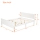 preview thumbnail 4 of 7, Wood platform bed with headboard and footboard for durability - Full Size, White
