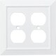 preview thumbnail 5 of 3, Franklin Brass W35247-C Classic Architecture Double Duplex Outlet Wall - Pure White Pure White