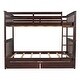 preview thumbnail 83 of 105, Modern Style Wooden Bunk Bed with Ladders and Two Storage Drawers