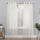 No. 918 Emily Voile Sheer Grommet Curtain Panel- Single Panel - 59x95 - Eggshell