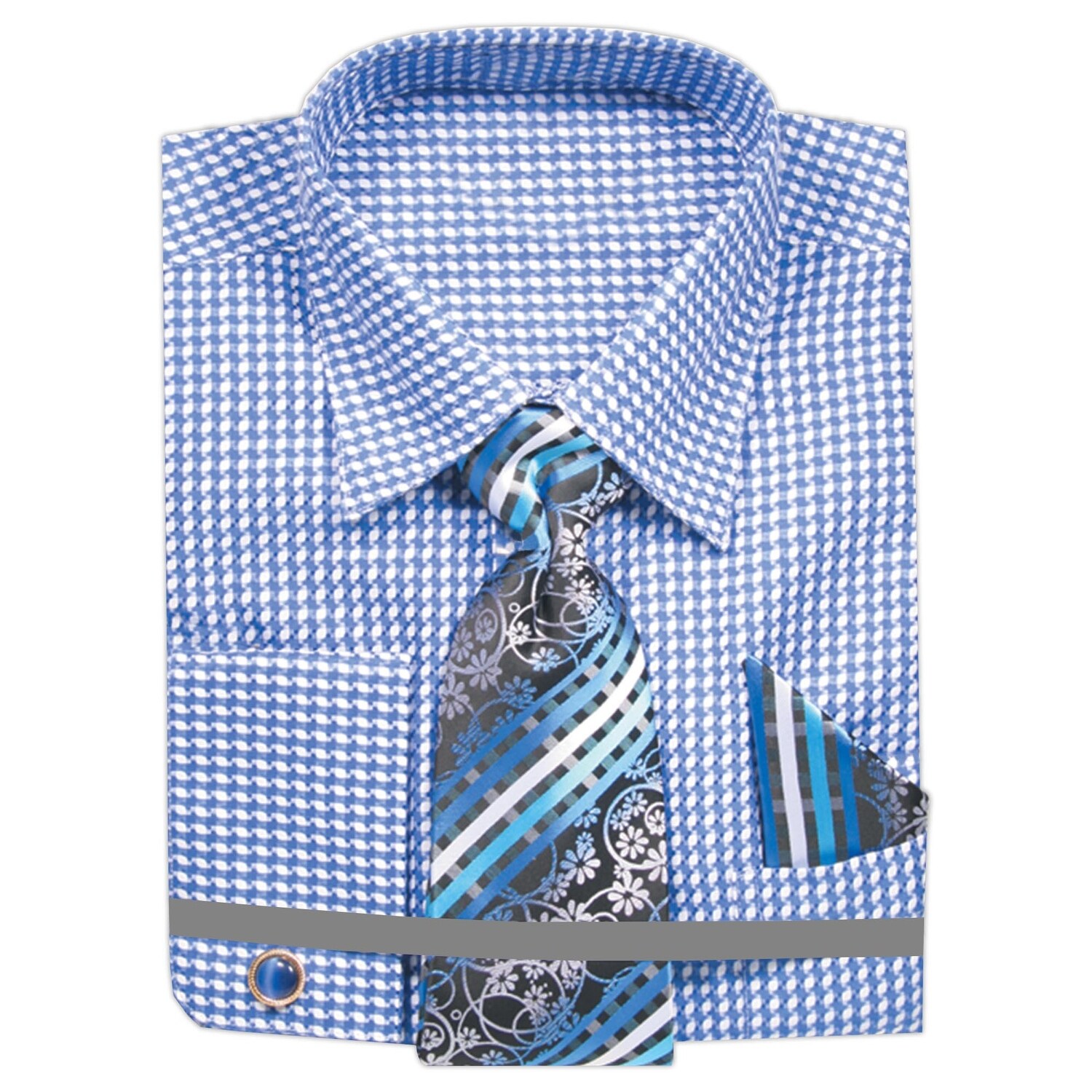 striped dress shirt with tie