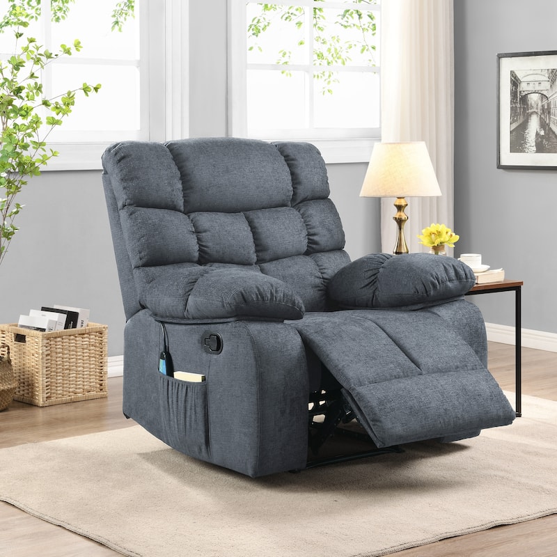 Blackshear Indoor Pillow Tufted Massage Recliner by Christopher Knight Home