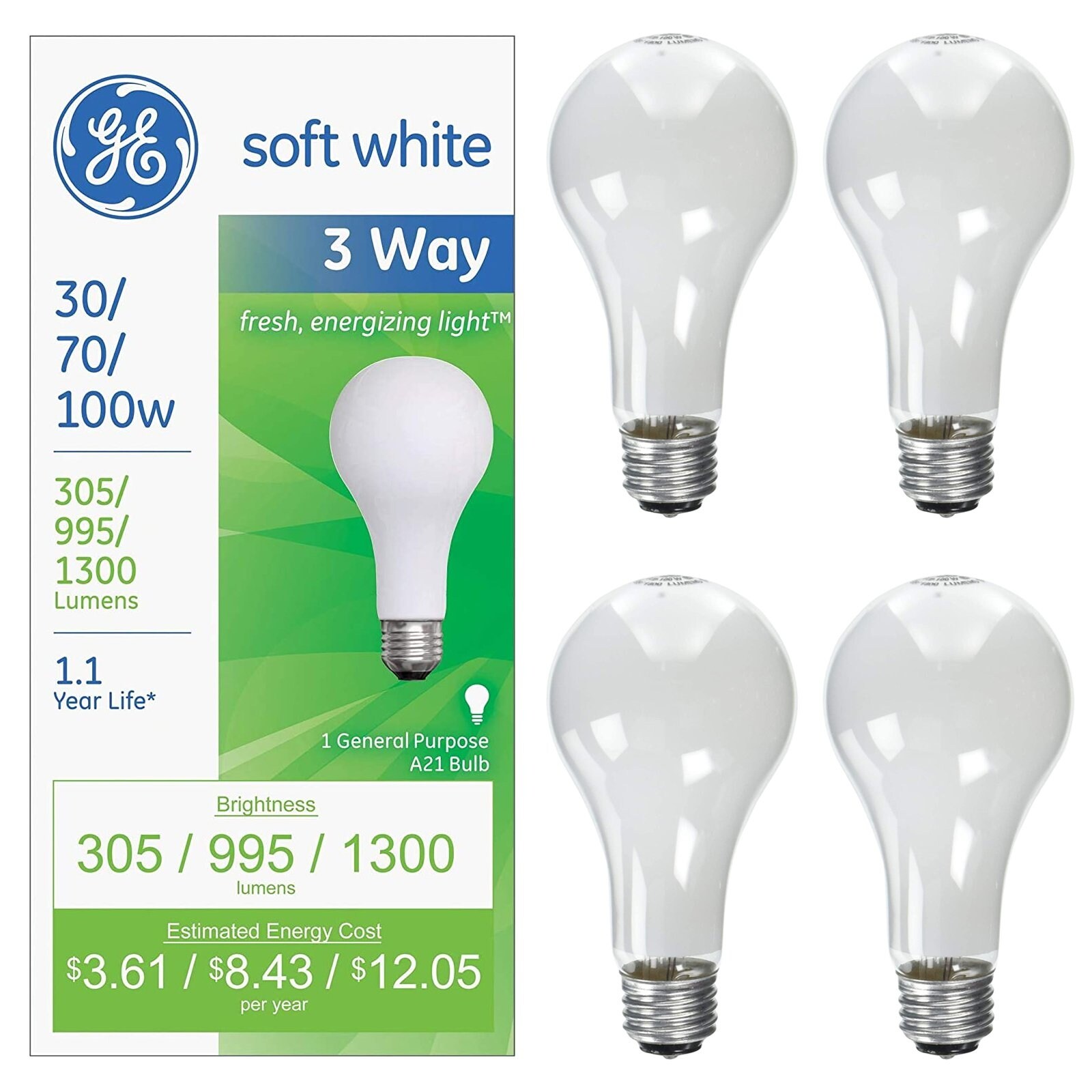 100 watt ge soft white incandescent light bulbs on sale