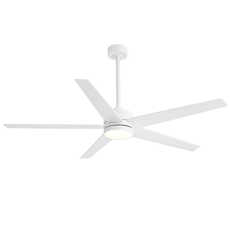 65 Inch 5-Blade LED Ceiling Fan with Light and Remote